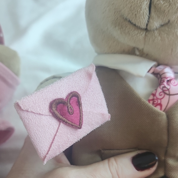 2007 Starbucks Bearista Bear Collection 58th 59th Valentines Day 9" Plush Set - Picture 12 of 15